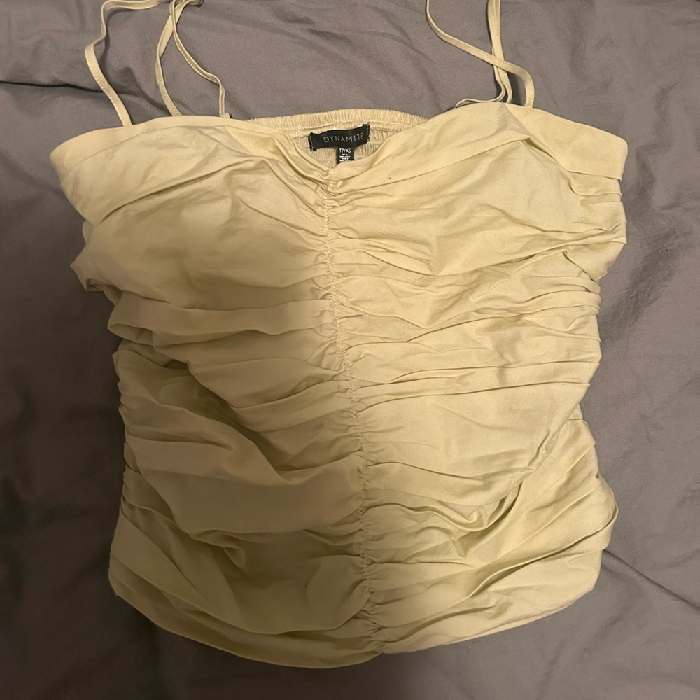 dynamite greenish yellow top